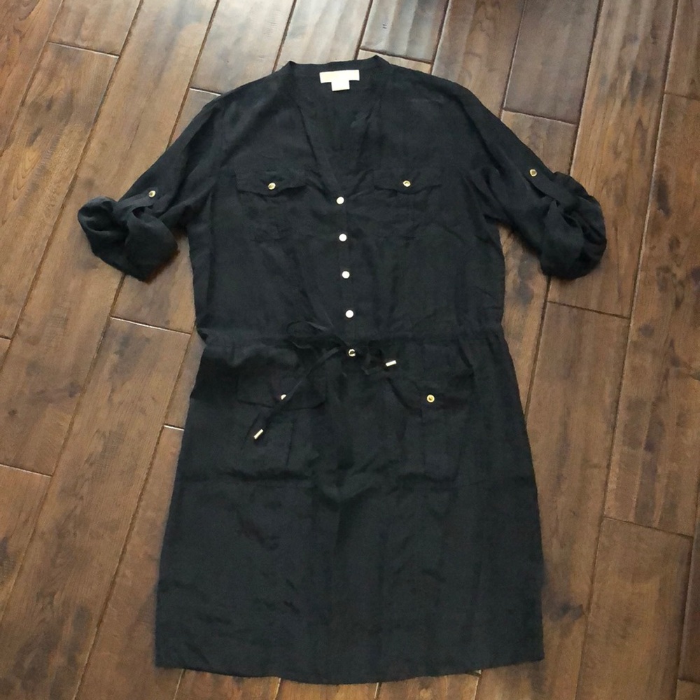 Michael Kors Black Safari Dress